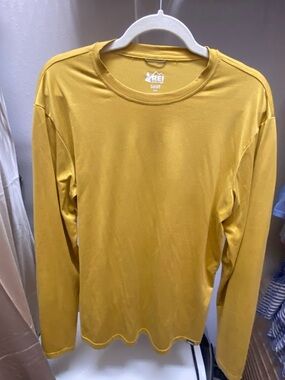 REI Co-op Men's Crewneck Tee in Mustard